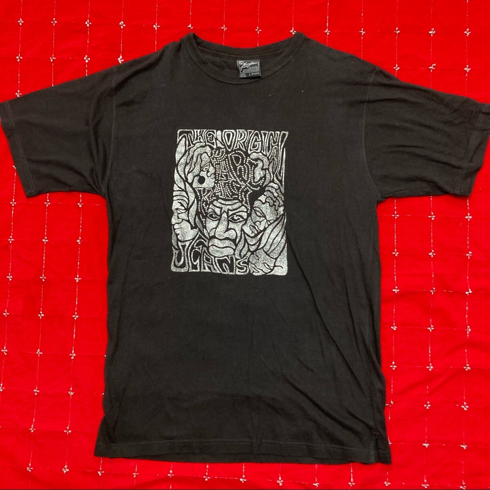 the original kani jeans black t shirt with silver studded design